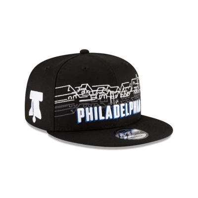 Sapca New Era Philadelphia 76ers NBA City Edition 9FIFTY Snapback - Negrii